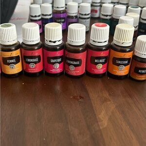 Young Living Essential Oils Collection with Vibrant Labels